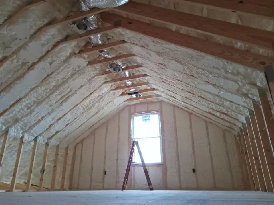 Spray foam roofing application for Crawl Space Insulation project in Waco